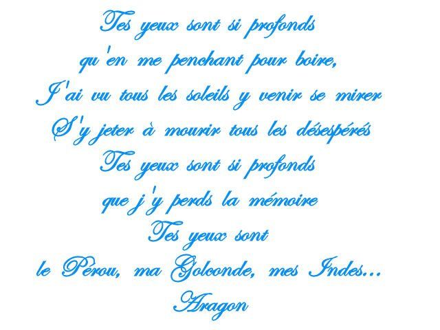 tes yeux sont si profonds